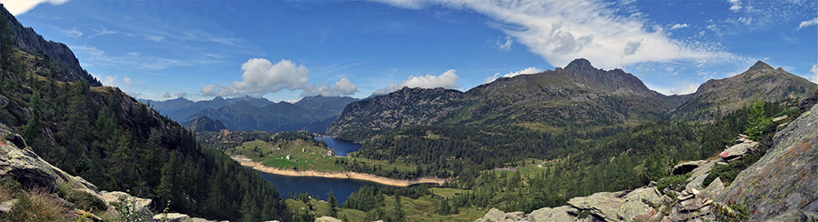 Salendo al Passo di Val Vagia vista panoramica